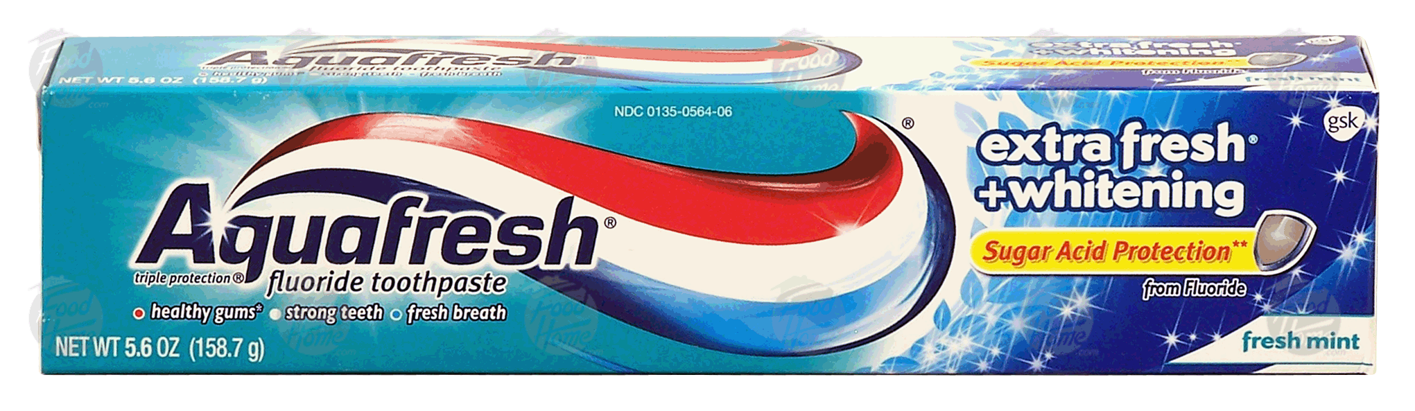 Aquafresh  extra fresh + whitening flouride toothpaste, fresh mint Full-Size Picture